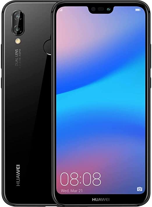 Huawei P20 Lite Smartphone Unlocked 4GB RAM 64GB Black Android ...