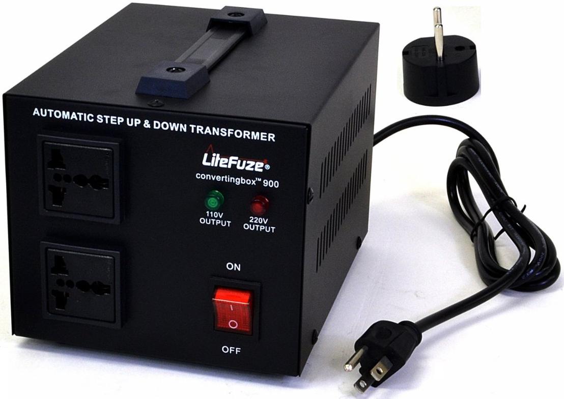 Details about   LiteFuze convertingbox 1000-Black 1000 Watt Auto Voltage Converter Transformer 