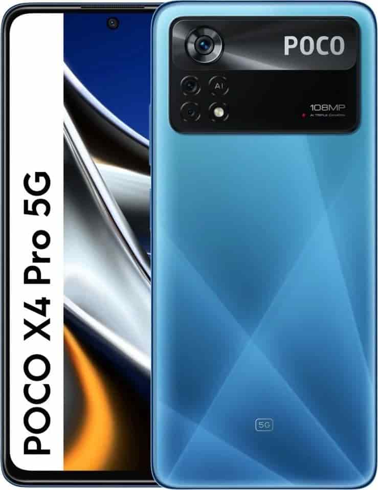  Poco X4 Pro 5G 128GB 6GB Factory Unlocked (GSM Only  No CDMA -  not Compatible with Verizon/Sprint) Global Version - Laser Black