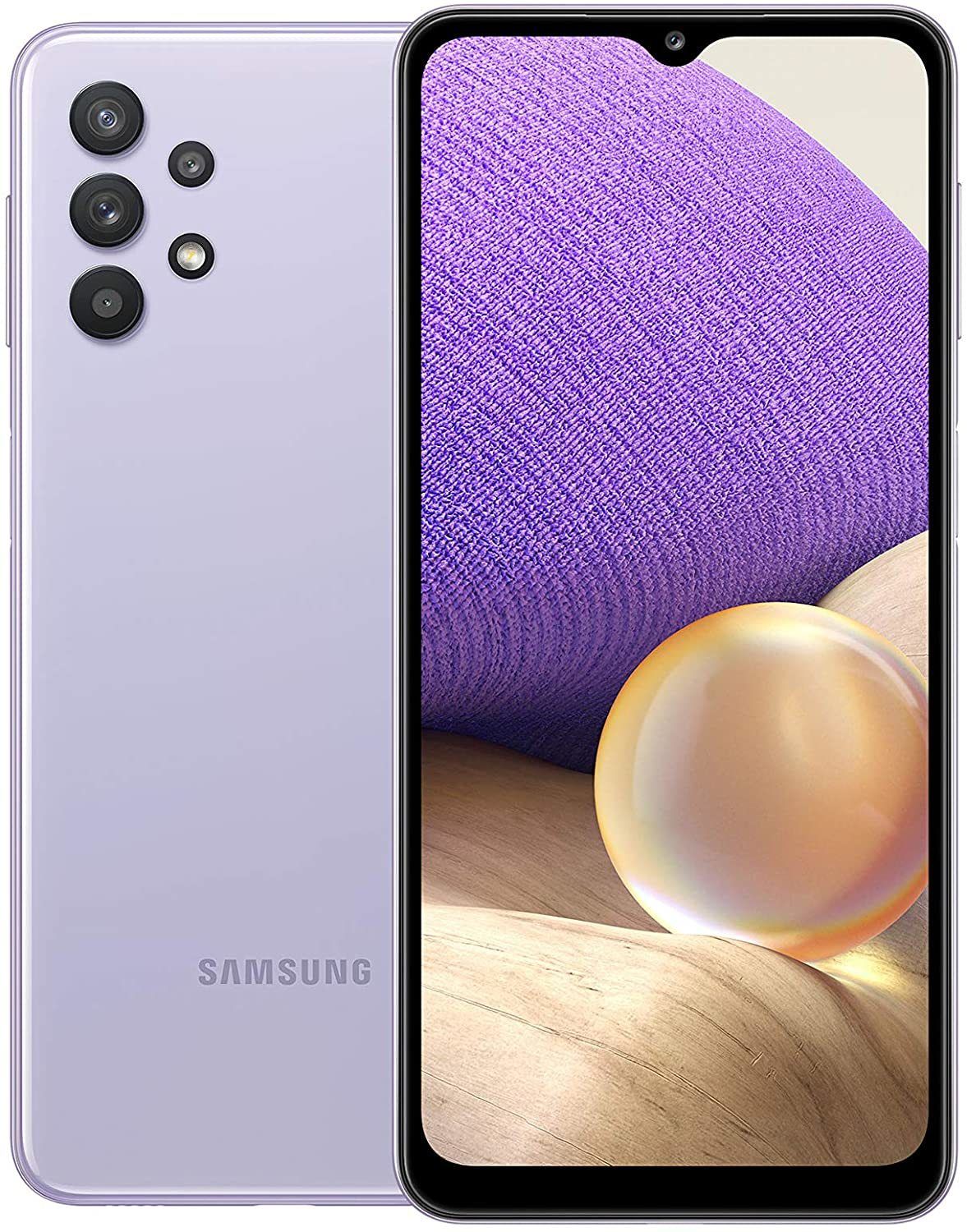 Samsung Galaxy A32 5G SM-A326B Awesome Violet 128GB 6GB RAM Gsm Unlocked  Phone MediaTek MT6853 Dimensity 720 5G 48MP The phone comes with a  6.50-inch touchscreen display. Samsung Galaxy A32 5G is