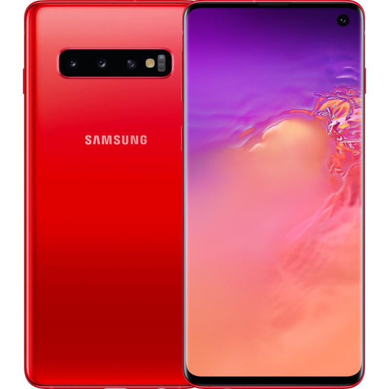 Samsung Galaxy S10 SM-G973F/DS Red 128GB 8GB RAM Exynos 9820 Gsm