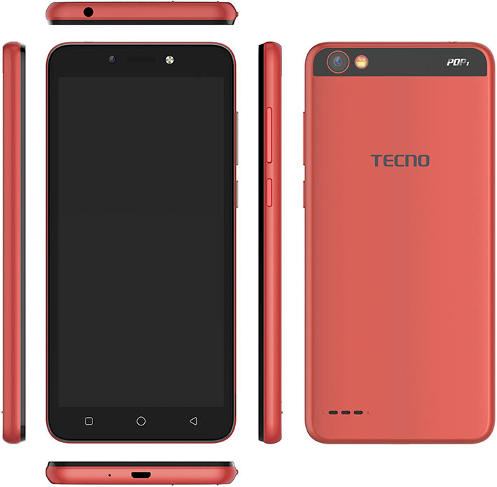 Tecno Pop 1 Red 8GB 1GB RAM Mediatek MT6580W Gsm Unlocked Phone Processor: MediaTek MT6580, 32-bit Processor RAM: 1GB Storage: 8GB 5.5-inches qHD, (480 x 960 Pixels), 16:9 Ratio