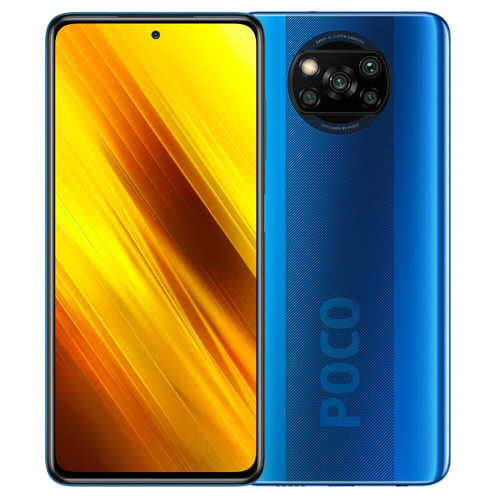 Xiaomi Poco X3 MZB07Z3IN Cobalt Blue 64GB 6GB RAM Gsm Unlocked