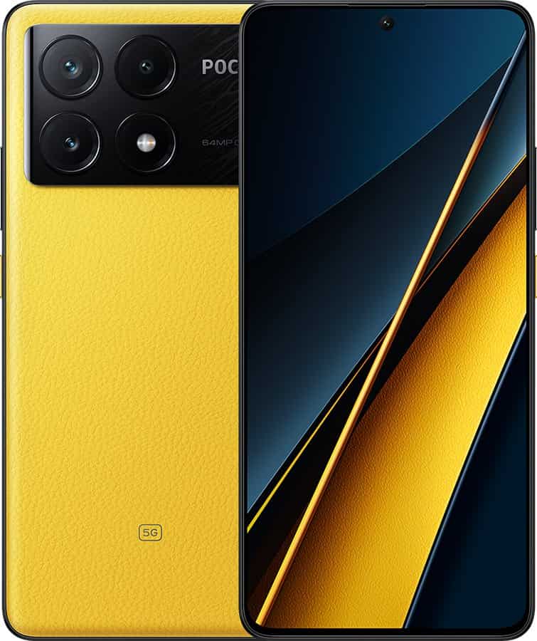 Xiaomi Poco X6 Pro 5G Yellow 256GB 12GB RAM Gsm Unlocked Phone