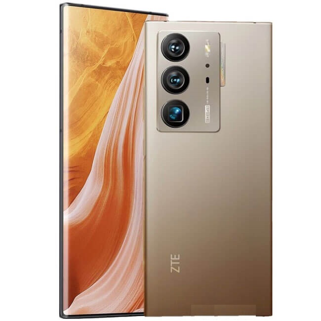 ZTE Axon 40 Ultra 5G A2023P Gold 128GB 8GB RAM Gsm Unlocked Phone Qualcomm  SM8450 Snapdragon 8 Gen 1 64MP The phone comes with a 120 Hz refresh rate  6.80-inch display offering