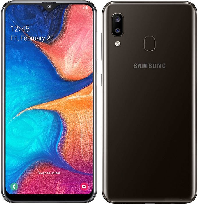 Samsung Galaxy A20 A205GN-DS comes with a 6.4 inch display with 720 x 1560  pixel screen resolution. The device is powered by 1.6 GHz Octa core  processor which also has 3GB RAM